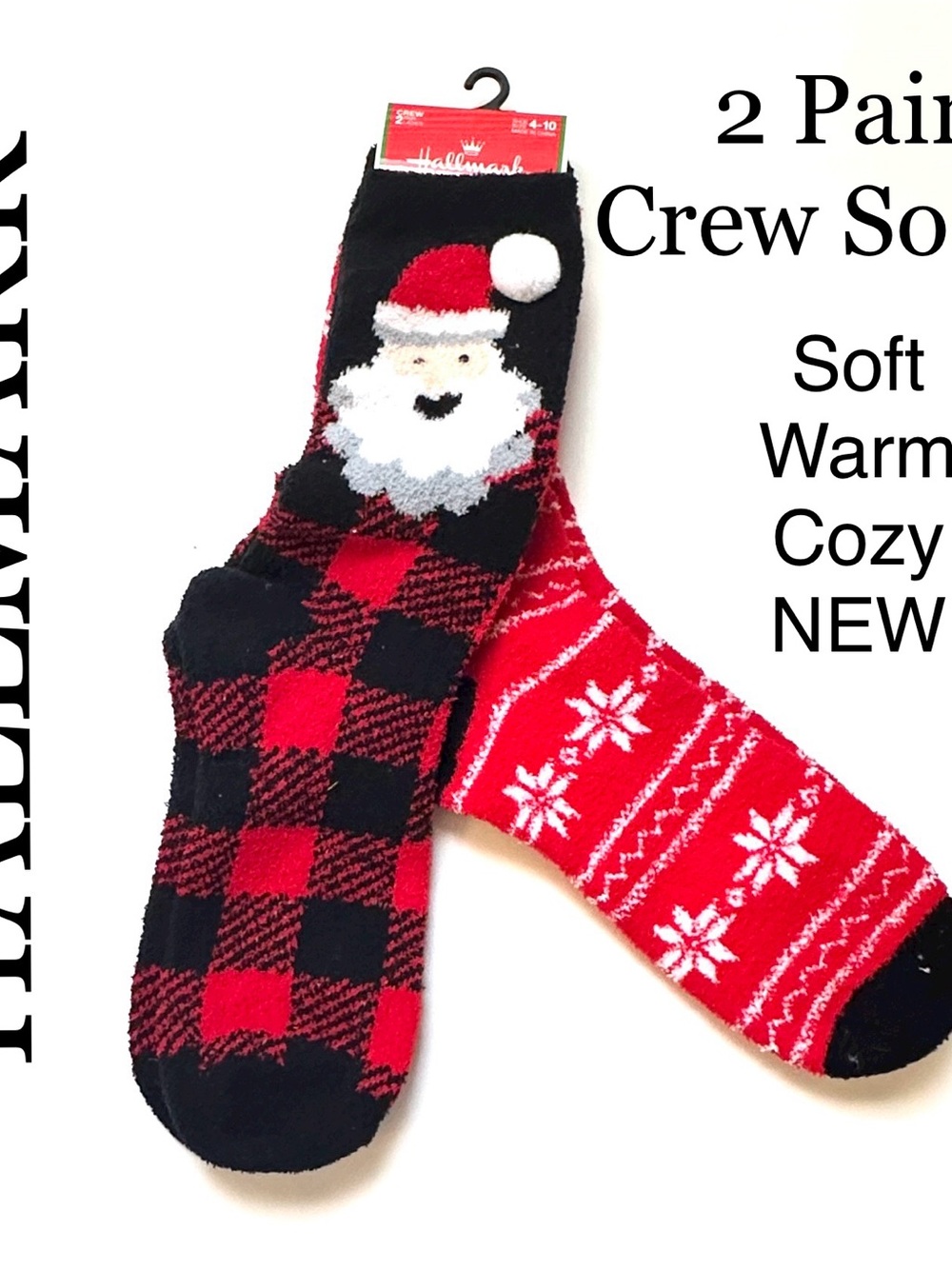 Cozy Crew Socks Set Christmas Fall Winter Pattern Soft Giftable Home Lounge
